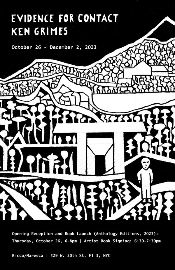 Ken Grimes: Evidence For Contact Gallery One + Gallery Two • In-Person and Online