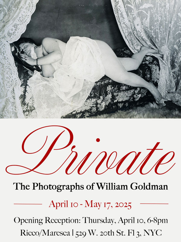Private: The Photographs of William Goldman Gallery Two • In-Person and Online