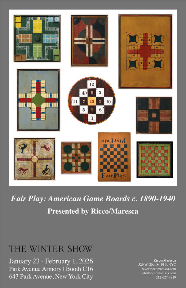 The Winter Show Fair Play: American Game Boards, ca. 1890 - 1940 • In-person and Online