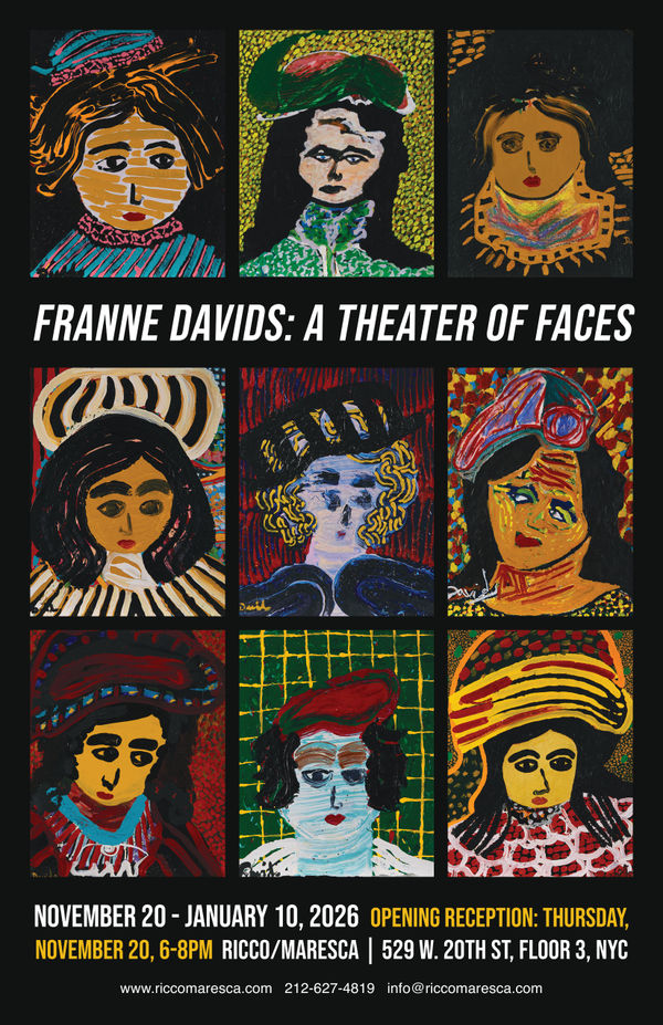 Franne Davids: A Theater of Faces Gallery One • In-Person and Online