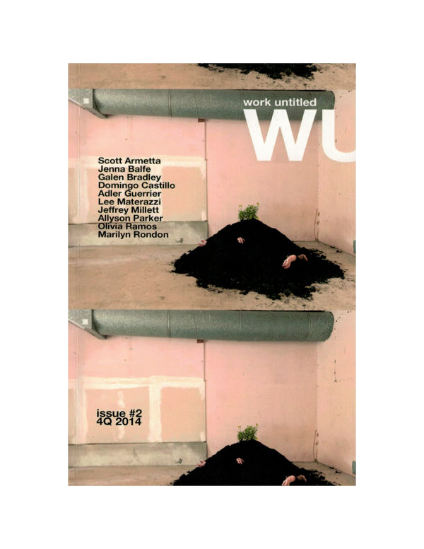 Work Untitled Issue #2 -- Lee Materazzi. Burried in my Garage, 2014. c-print 34 x46"