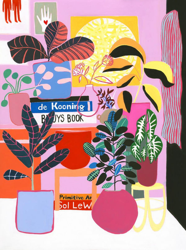 Mary Finlayson, "de Kooning, Bueys and Plants," 2017