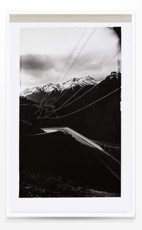 John Chiara Ftan Lower Engadin Valley, 2020 Camera Obscura Direct Positive Photograph, Unique 57 x 38.5 inches, framed