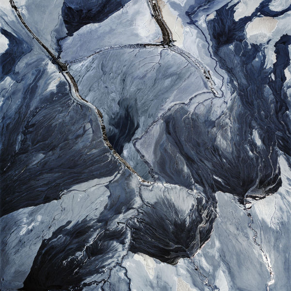 David Maisel Desolation Desert, Tailings Pond 3, Minera Centinela Copper Mine, Antofagasta Region, Atacama Desert, Chile, 2018 Archival Pigment Print 48 x 48 inches / 50.5 x 50.5 inches, framed