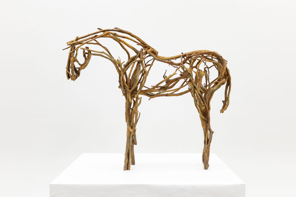 Deborah Butterfield Kapu Kapu, 2025 Cast Bronze 34 x 38 x 10 inches