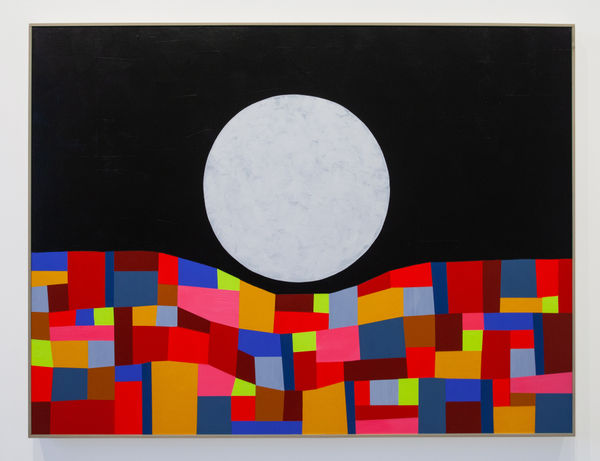 Adia Millett Gravity, 2022 Acrylic on wood panel 36 x 48 inches