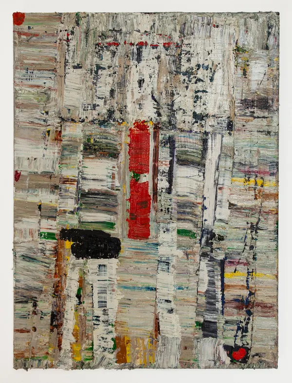 Mike Henderson Reality of Cycles, 2023 Oil on canvas 25 x 19 inches, framed