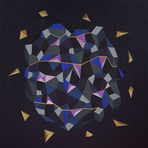 Adia Millett Trust, 2024 Acrylic on wood 48 x 48 inches