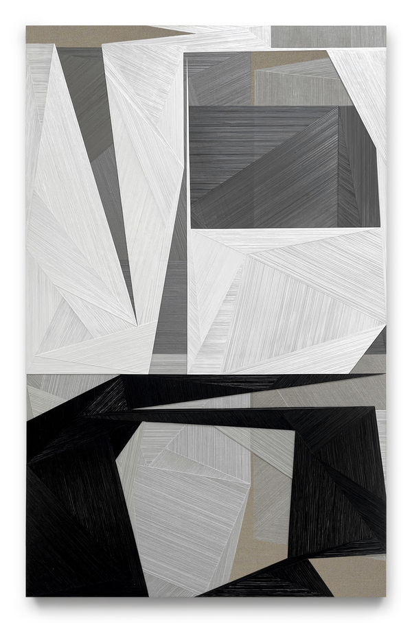 Robert Stone Untitled, 2021 Acrylic and mixed media on linen-wrapped panel 78 x 49 inches