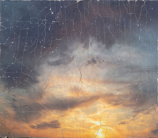 Matthew Brandt January Sky XXXXXXX, 2025 Pigment and plaster on cement board 20.75 x 23.5 inches, framed