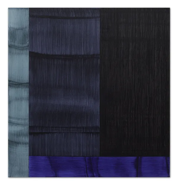 Ricardo Mazal Bhutan Abstraction Study w/ Black 3, 2015 Oil on linen 24 x 23 inches