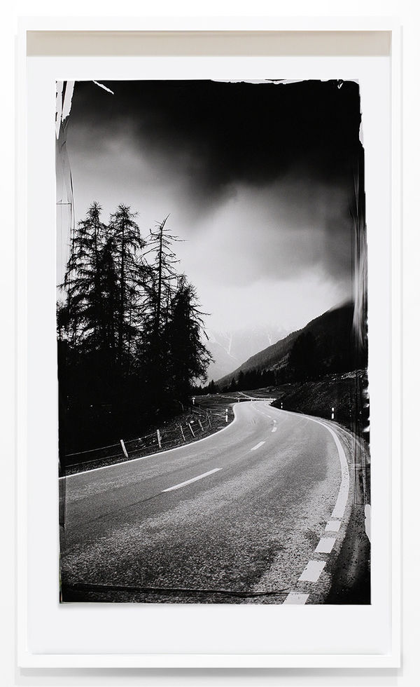 John Chiara Upper Engadin Looking Toward Lower Engadin, 2020 Camera Obscura Direct Positive Photograph, Unique 59.5 x 39 inches, framed