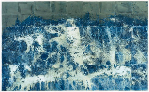 Meghann Riepenhoff, Littoral Drift Nearshore #209 (Springridge Road, Bainbridge Island, WA 02.12.15, Fletcher Bay Water Poured and Fletcher Bay and Fay Bainbridge Silt Scattered), 2015