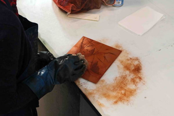 ETCHING Copper and zinc alternative etching, and acrylic-resist, photo polymer and Toyobo photo etching 4 Etching presses: 1x Vari Speed Motorised Takach combination etching press, Bed Size 183 x 100cm, Printable area 160 x 99cm1x Motorised Grieg etching press, Bed width 76cm, printable area 70 x 90 cm.1x Motorised Polymetaal JPVE-80 etching press, bed width 80 cm, printable area 75 x 115cm1x Rochat etching press, bed width 66 cm, printable area 60 x 76cm. 1 x Electric Hotplate with thermostat 60 x 80cm Spray compressor and airbrush booth for aquatint Drying boards Print rack Dedicated drawing area