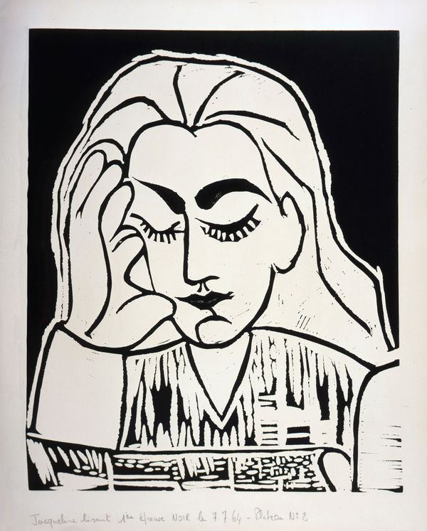 Pablo Picasso, Jacqueline Lisant (4 of 5), 1962