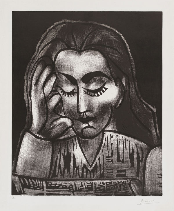 Pablo Picasso, Jacqueline Lisant (5 of 5), 1962