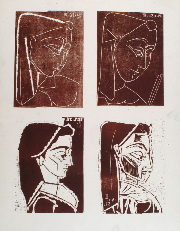 Pablo Picasso, Profil de Jacqueline I, II, III, IV, 1956