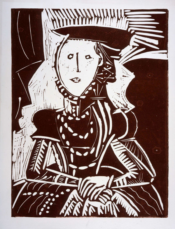 Pablo Picasso, Portrait de jeune Fille, d'après Cranach le Jeune. I, 1958
