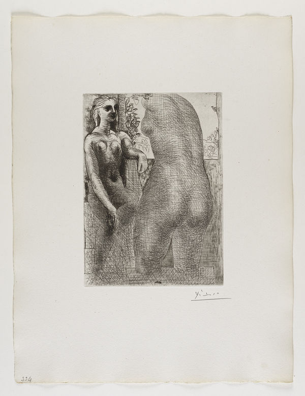 Pablo Picasso, 'Marie-Thérèse regardant son Corps sculpté' from the 'Suite Vollard', 1933
