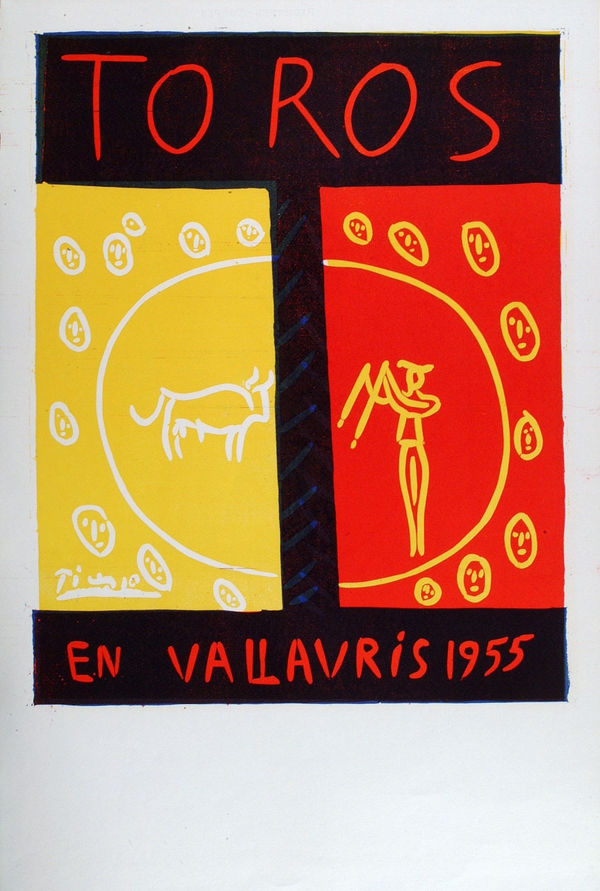 Pablo Picasso, Toros en Vallauris 1955, 1955