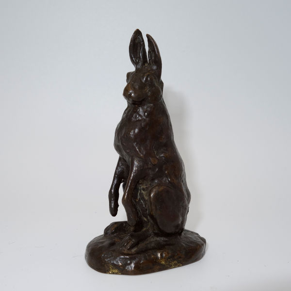 Alfred Dubucand (1828-1894), Sitting hare, c.1880