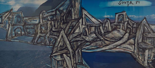 Francis Newton Souza Untitled Chemical alteration on paper 9 x 21 inches 1989