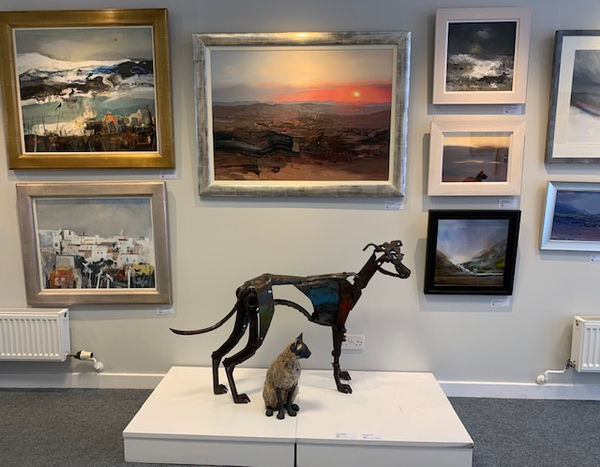 How to hang art, Our gallery director shares her experience on how to hang a mix of paintings and achieve...