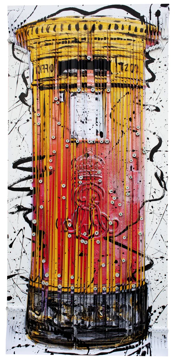 Post Person Always Rings - Red, Yellow, Turquoise