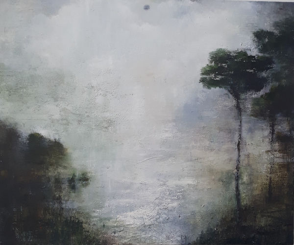 Gareth Edwards, The Tourist, oil on canvas, 165 x 180 cm 2020