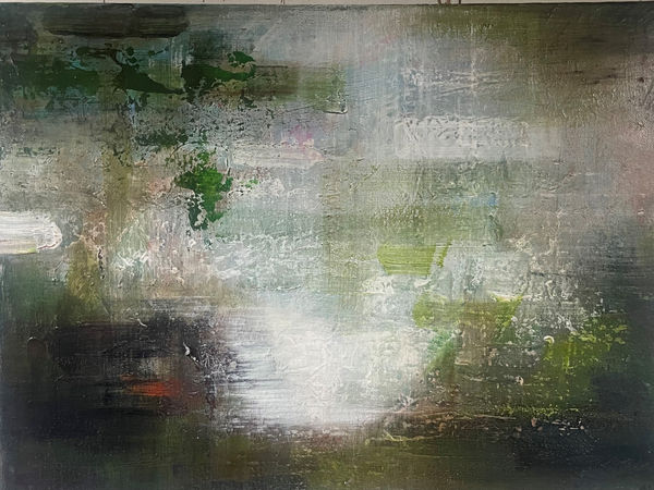 Mary Grant, In a River Landscape (after Stubbs), oil on canvas, 30 x 40 cm, 2024