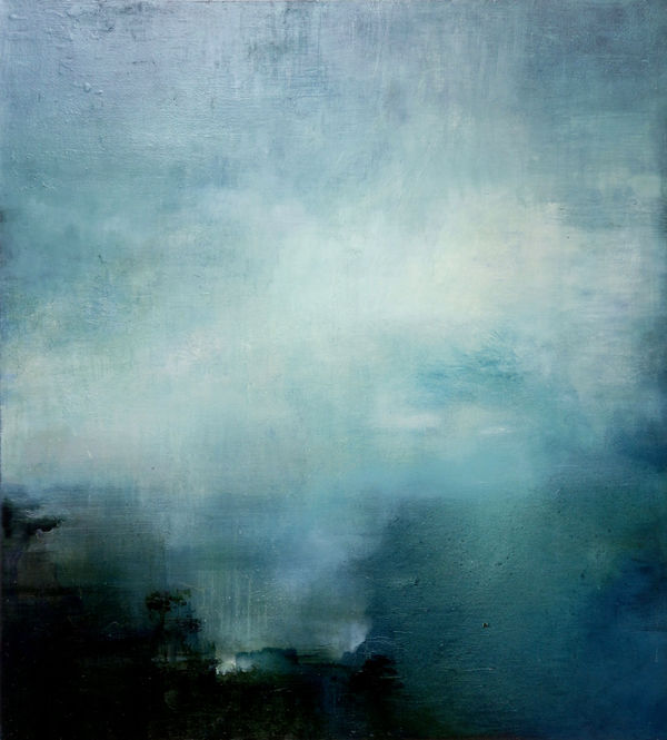 Gareth Edwards, The Falls, oil on canvas, 110 x 100 cm, 2023