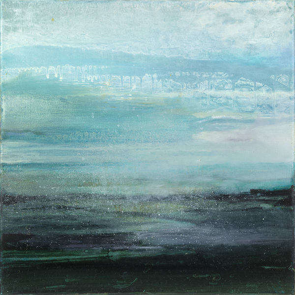 Gareth Edwards, Atlantic Coast, Low Tide, oil on canvas, 40 x 40 cm, 2023