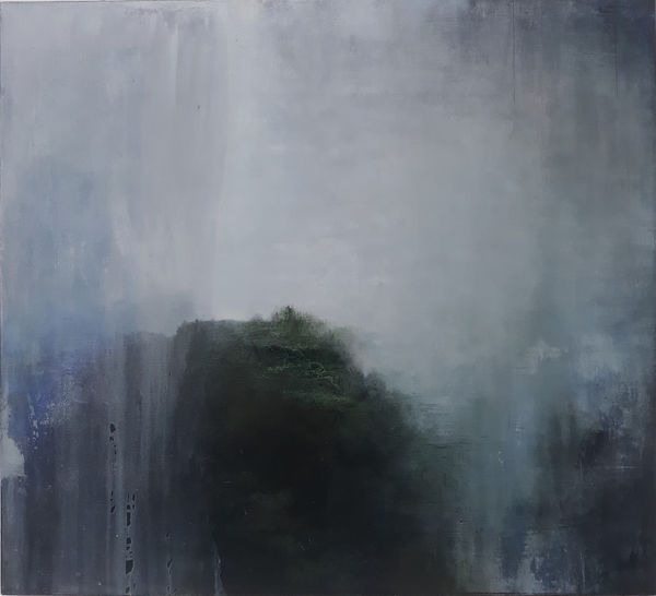 Gareth Edwards, The Fall, oil on canvas, 100 x 110 cm, 2020