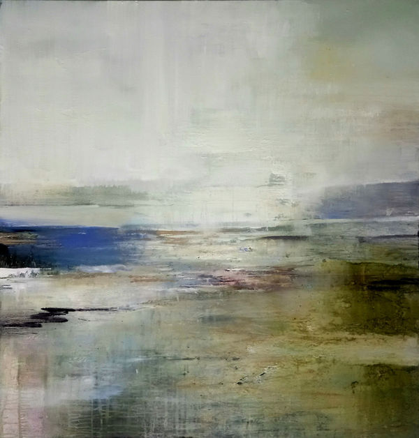 Gareth Edwards, Ocean Light, Shimmer, oil on canvas, 110 x 100 cm, 2022