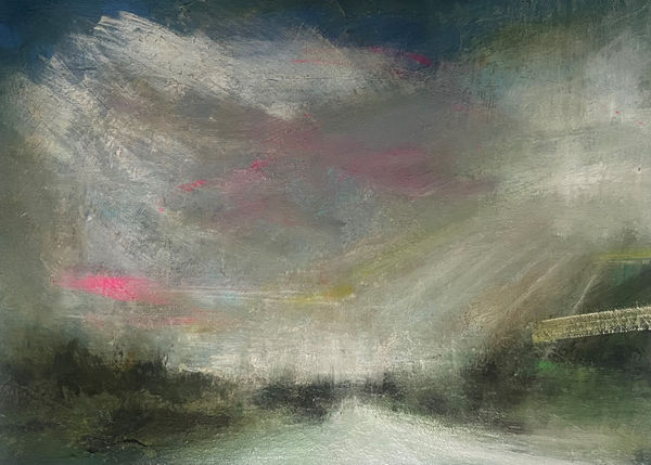 Mary Grant, Showers in Spring, oil on canvas, 30 x 40 cm, 2024