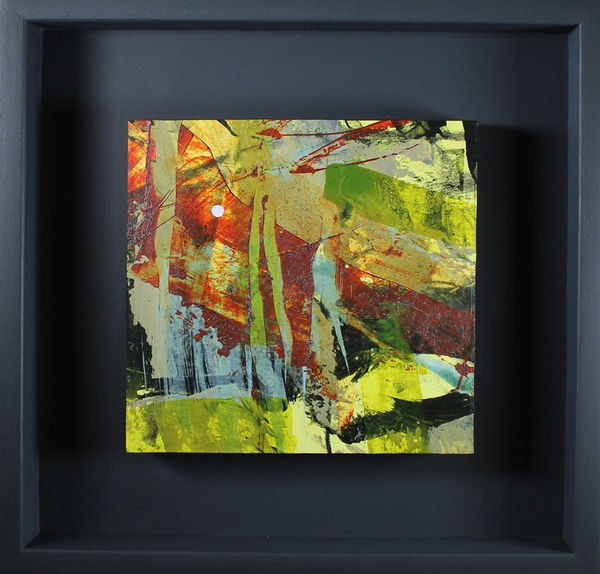 Alison Orchard, Inside Out I, mixed media on panel, 15 x 15 cm, 2023