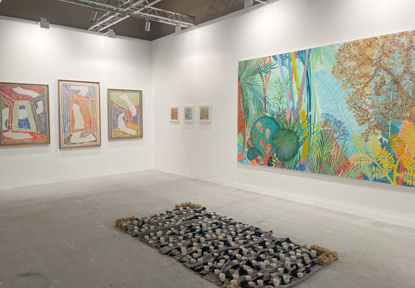 Abu Dhabi Art Fair 2024 showcasing Bénédicte Gimonnet and Safeya Sharif