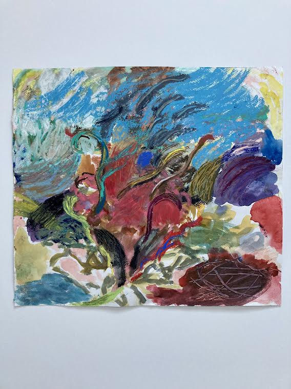 ISOBEL PLENT DAS GUPTA Sweet Filament 36 x 41cm Oil pastel and watercolour on paper £850