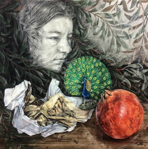 CLAIRE SPARKES 'Hera's Dream' 48cm x 48cm Watercolour Price: £910