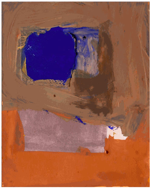 JACKIE ASKEW Big Window II 20.5 X 25.5cm Gouache/collage on 200gm paper £350