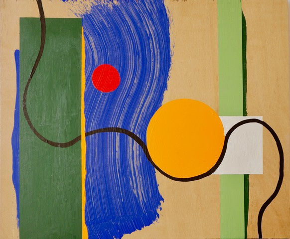 MARK JAMES Strangers in the Night acrylic on plywood 50 x 60 cm £1250