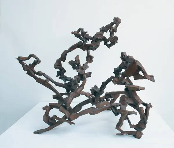 Robert Persey Where The Blue Begins Mild Steel Forged And Welded H 107 x D 122 x W 120 cm