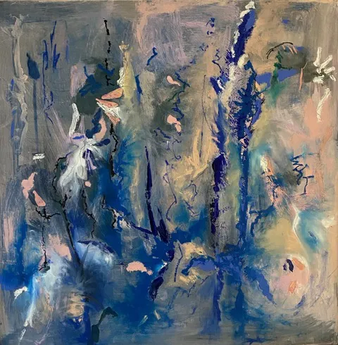 Deirdre Kashdan 'Immersed With You' Acrylic on Panel 75 x 75cm