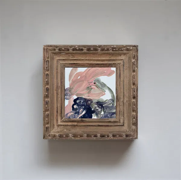 Katalin Kristof 'A Vague Memory of a Plant' 2022 Acrylic and Oil Painting on cotton canvas 37 x 37cm POA