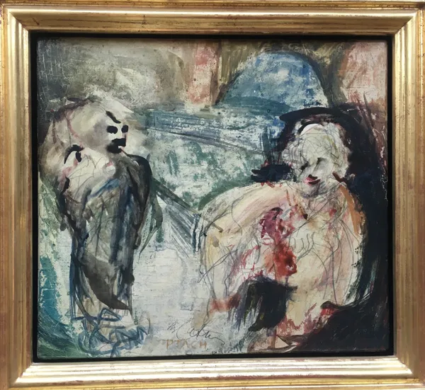 Slawomir Blatton PTAH Mixed media on wood panel 33cm x 36cm £2100