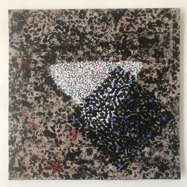 Philippa Stjernsward Reflection Oil and Collage 40cm x 40cm £1500