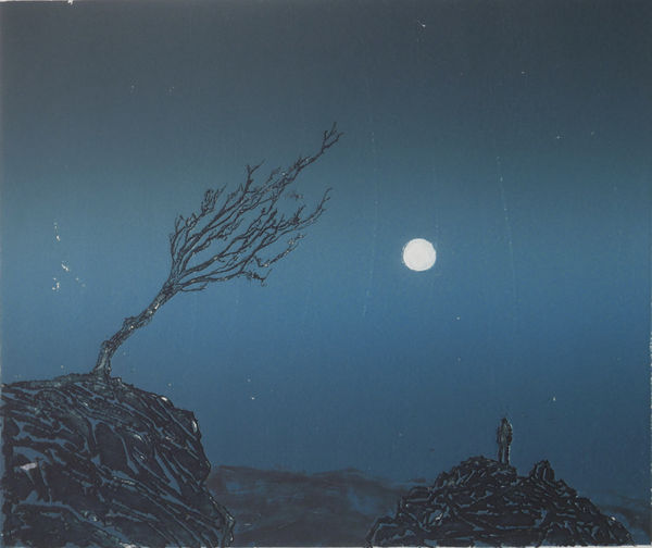 Peter Wareham MOONRISE Etching/relief print Edition 4 of 5 69 x 41cm £250 (unframed)