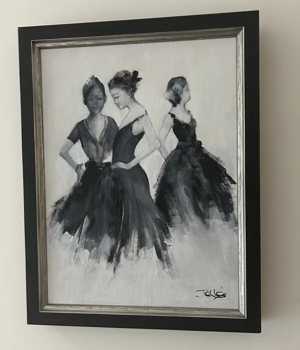 Sue Jelley Secrets Acrylic on canvas Framed- 45 x 35cm Unframed- 39 x 29 x 1cm £495