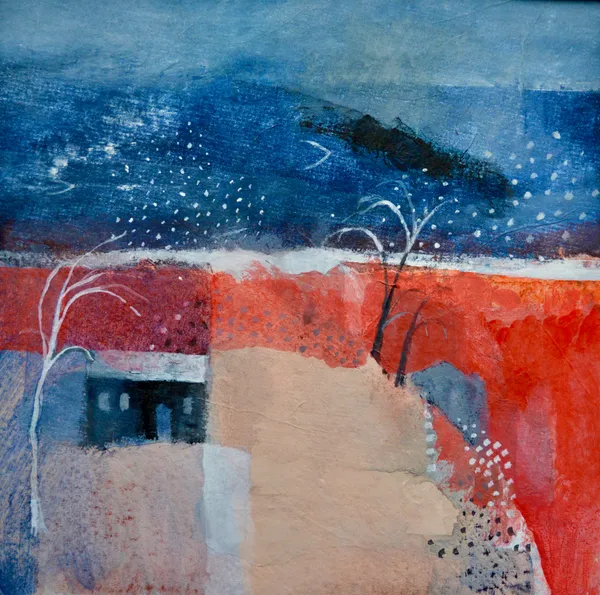 Julie Collins Prospect Cottage Acrylic and watercolour on paper 24 x 24cm 44 x 44cm framed £750