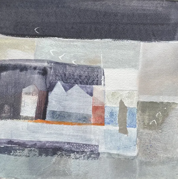 Julie Collins Calm Before the Storm Acrylic and watercolour on paper 26 x 26cm 44 x 44cm framed £750